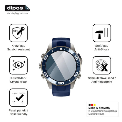 2x Screen Protector for Garmin MARQ Diver Flexible Glass 9H dipos