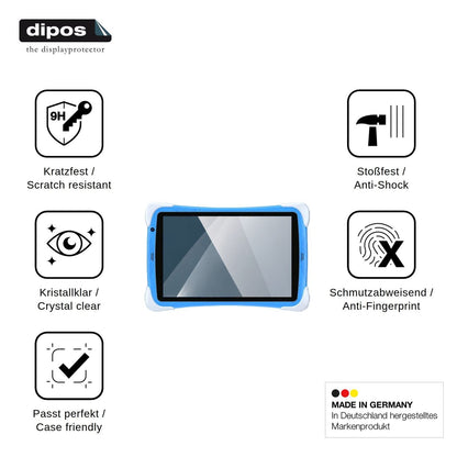 2x Screen Protector for Gezoon Kinder Tab 10 Flexible Glass 9H dipos