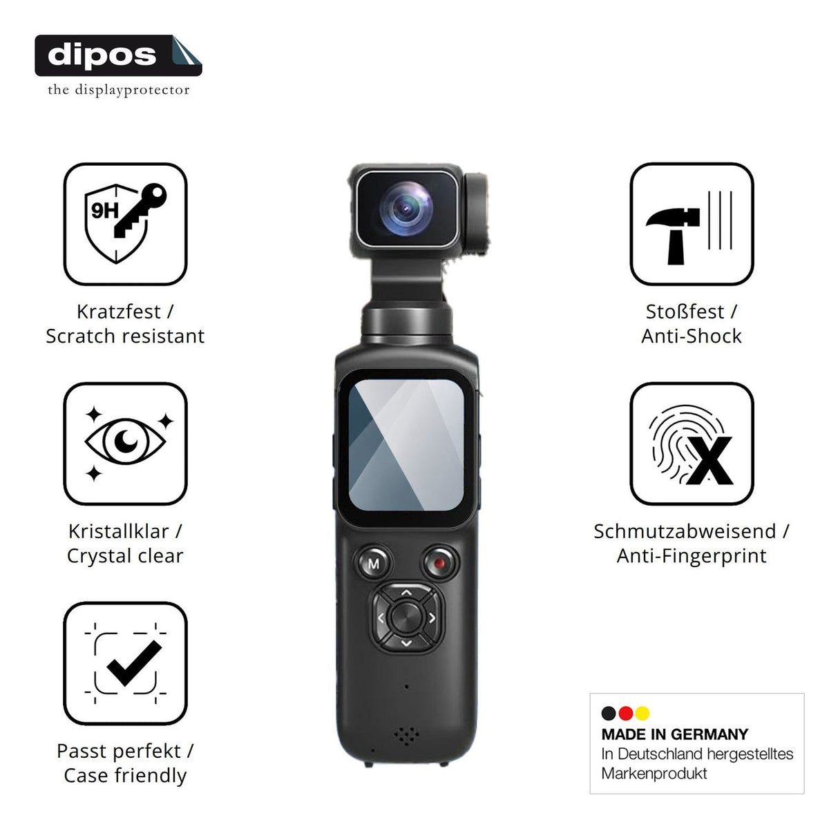 Displayschutz hergestellt in Deutschland, höchste Qualität made in Germany
