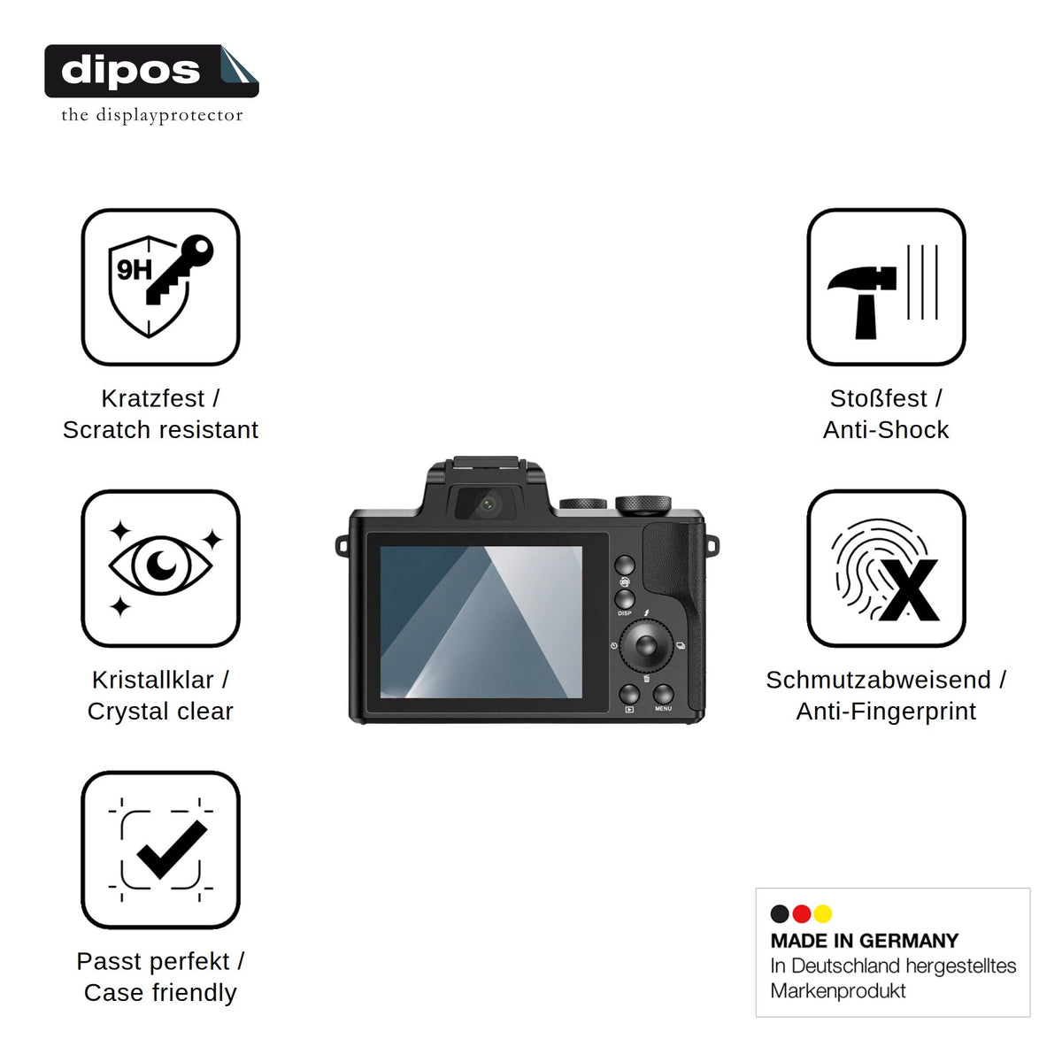 2x Screen Protector for HKOORLAMULS DC226 Flexible Glass 9H dipos