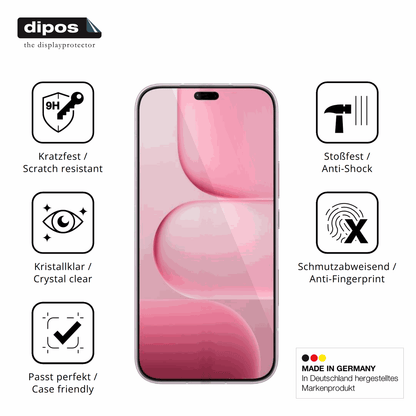 Displayschutz hergestellt in Deutschland, höchste Qualität made in Germany