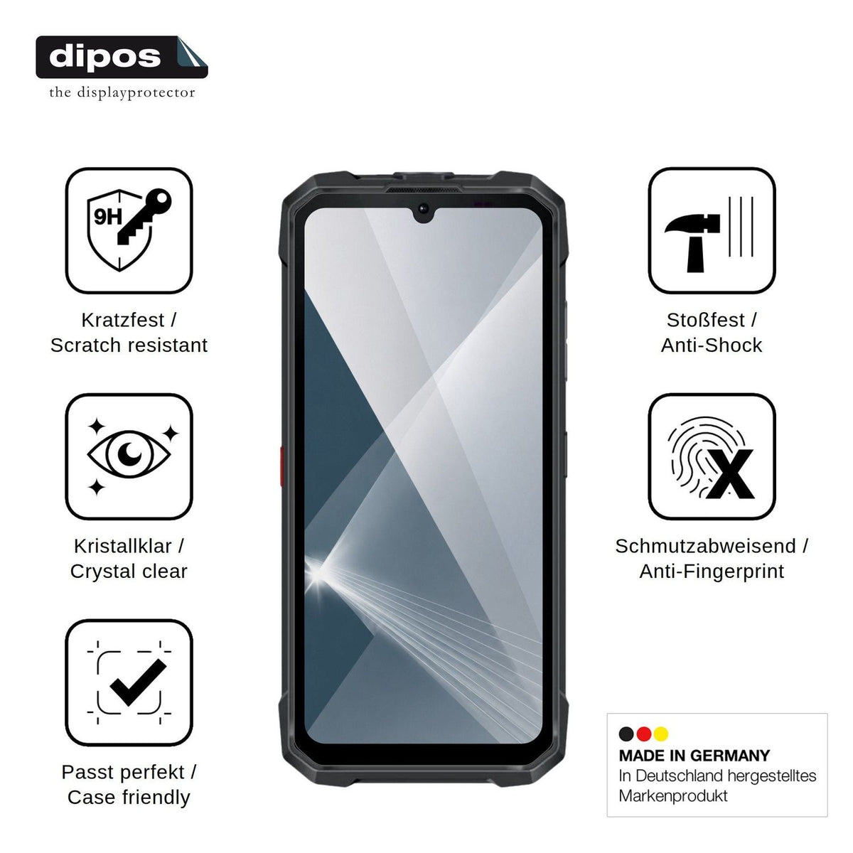 2x Screen Protector for Hotwav Hyper 8E Flexible Glass 9H dipos