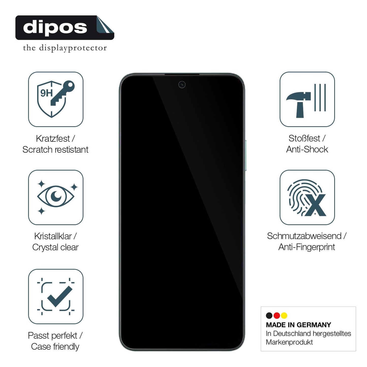 Displayschutz hergestellt in Deutschland, höchste Qualität made in Germany