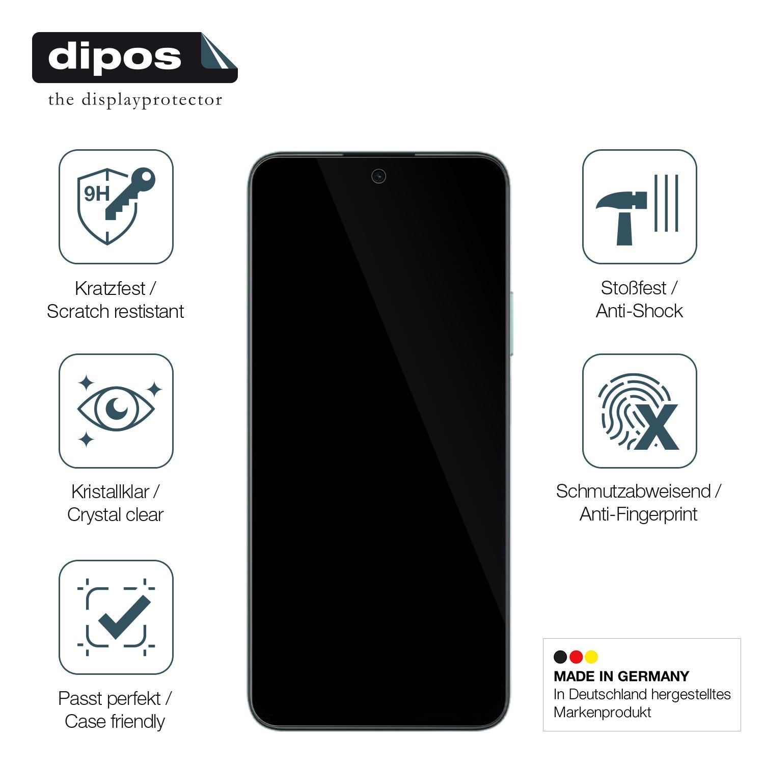 Displayschutz hergestellt in Deutschland, höchste Qualität made in Germany