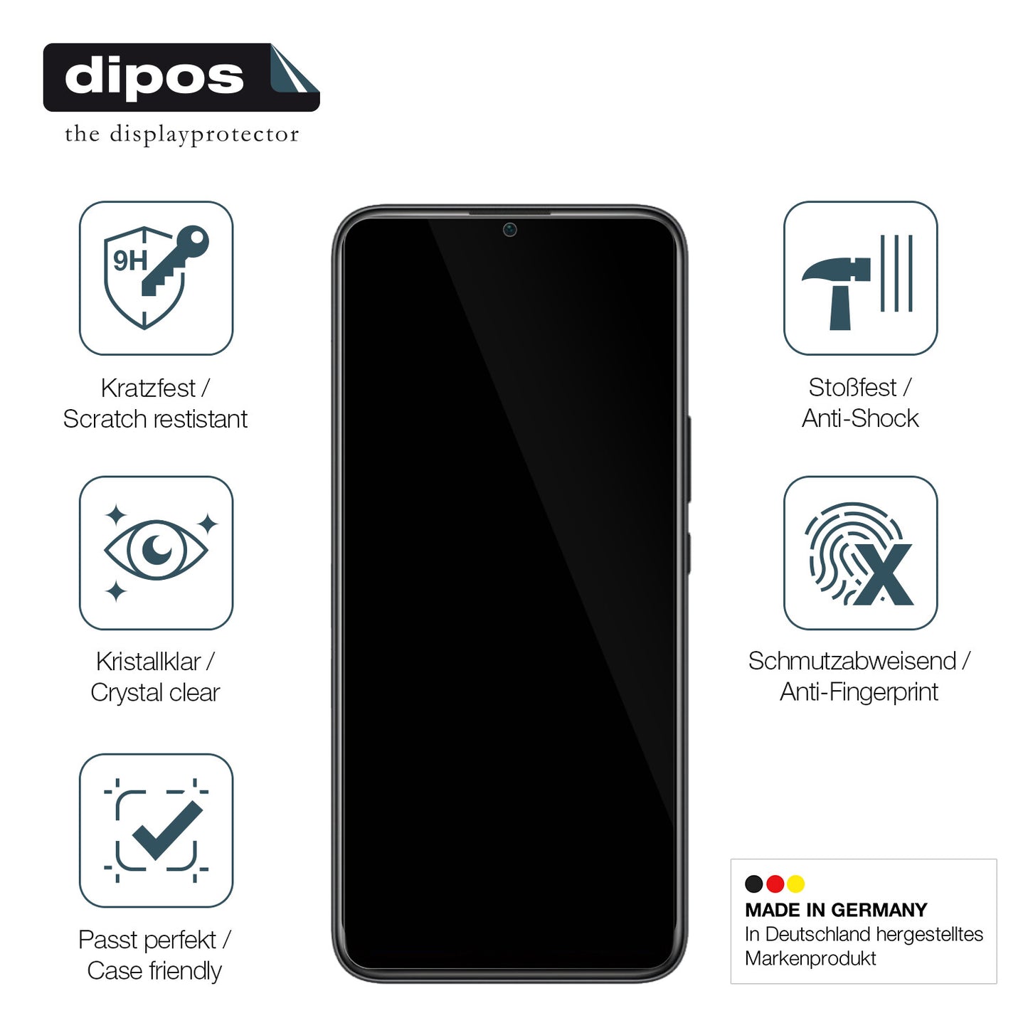 Displayschutz hergestellt in Deutschland, höchste Qualität made in Germany