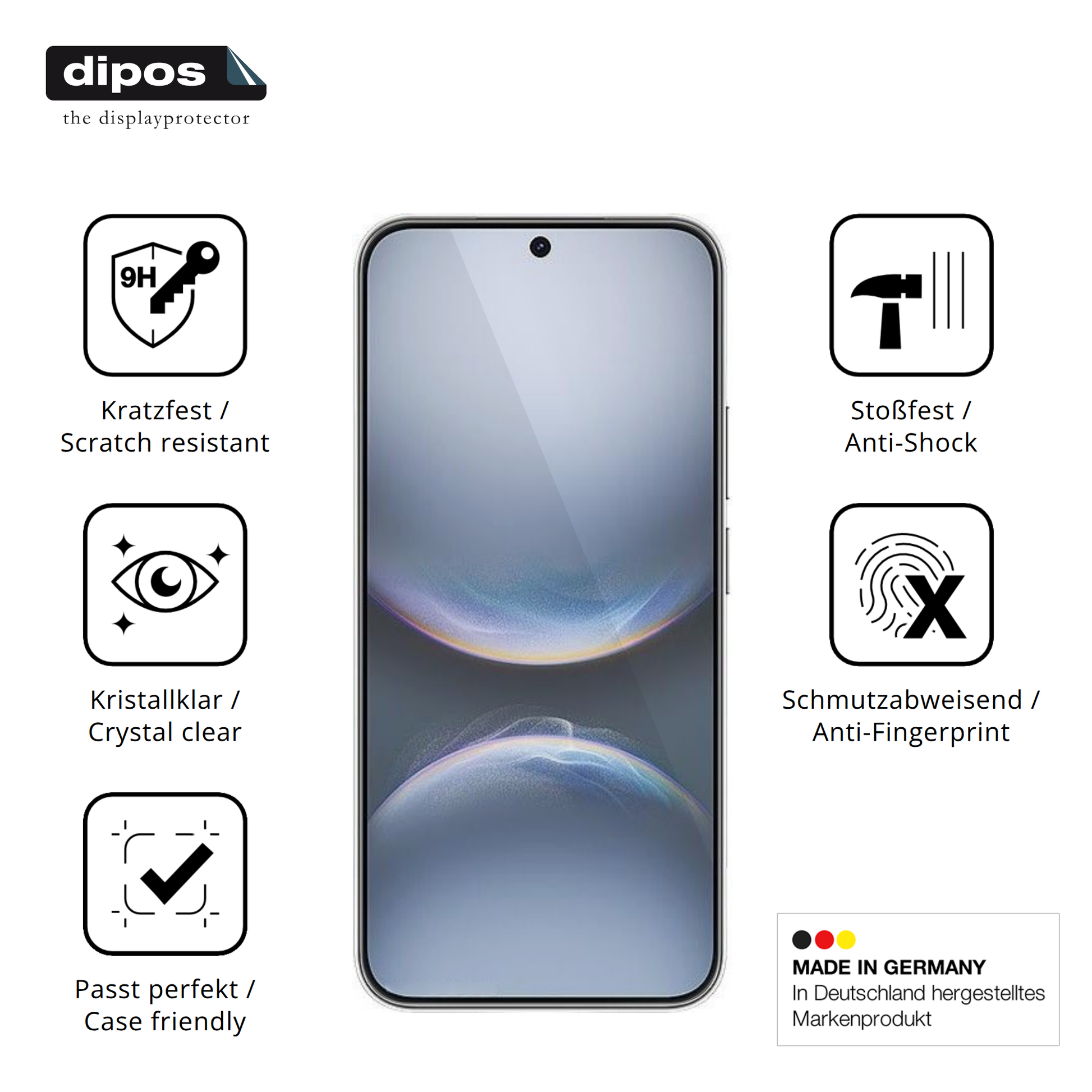 Displayschutz hergestellt in Deutschland, höchste Qualität made in Germany