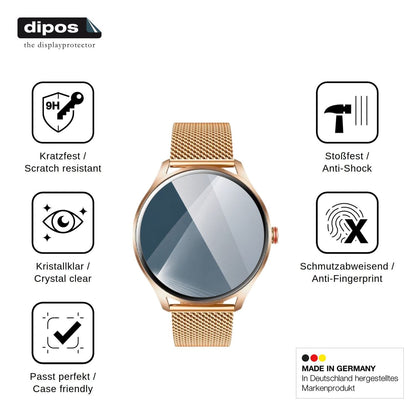 2x Screen Protector for idomars 68or Flexible Glass 9H dipos