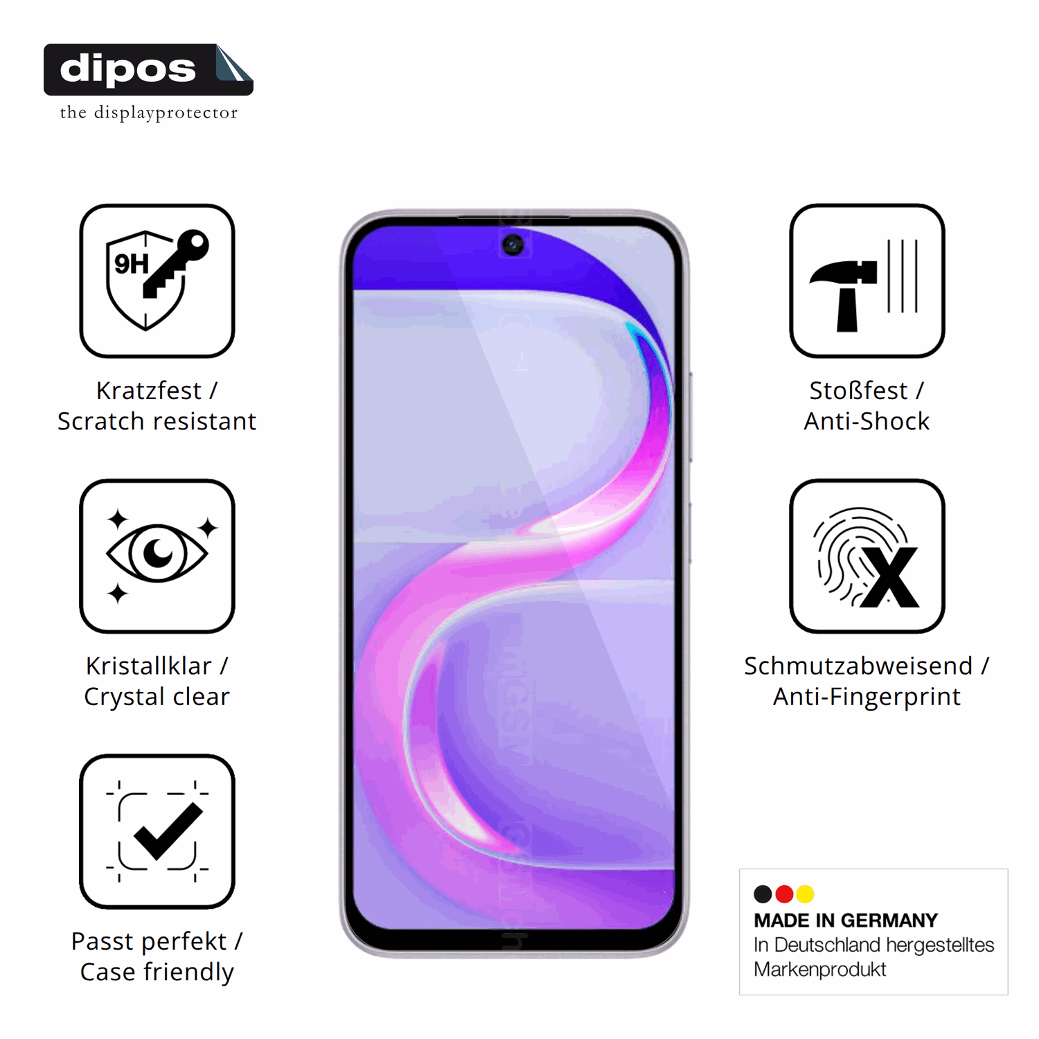 Displayschutz hergestellt in Deutschland, höchste Qualität made in Germany