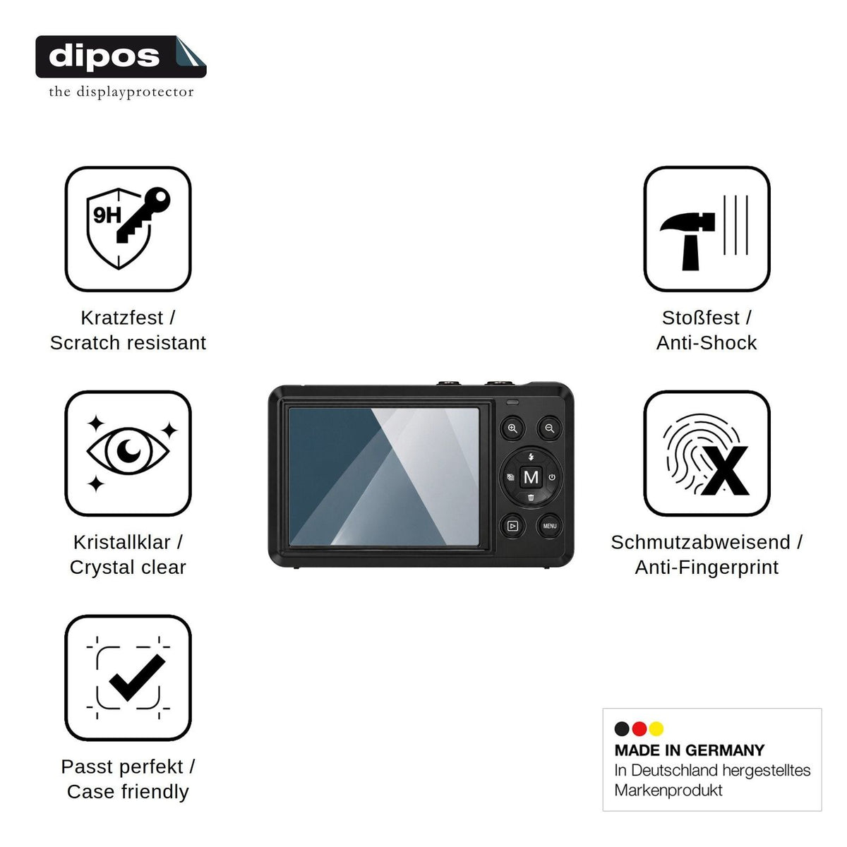 2x Screen Protector for KeyFlash 07802 Flexible Glass 9H dipos