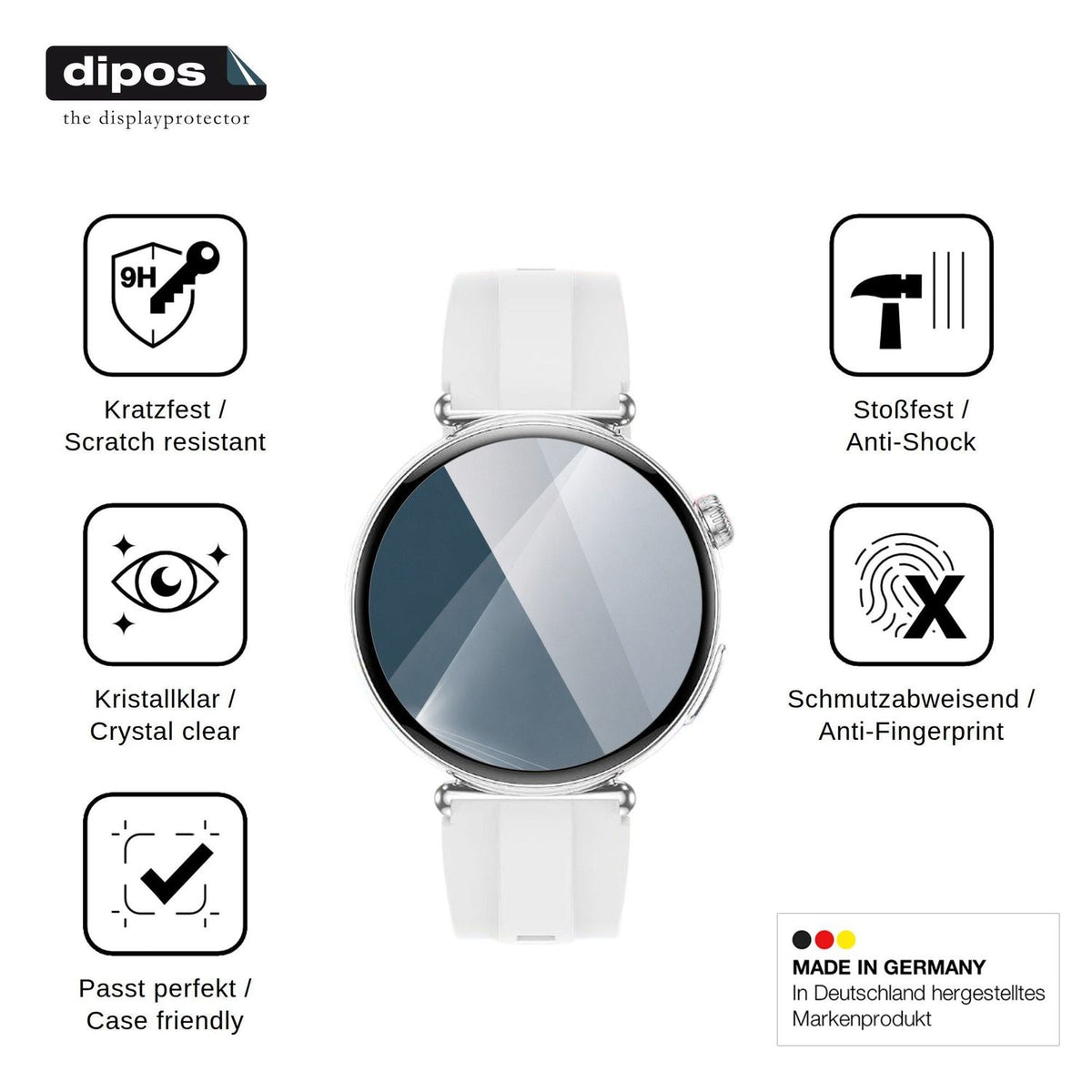 2x Screen Protector for KPEP ET491 Flexible Glass 9H dipos