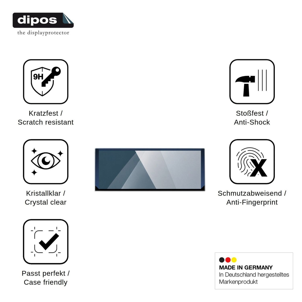 2x Screen Protector for Krunia T52 Flexible Glass 9H dipos