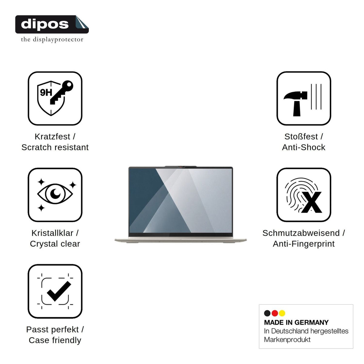 2x Screen Protector for Lenovo Yoga 7 2in1 16AKP10 Flexible Glass 9H dipos