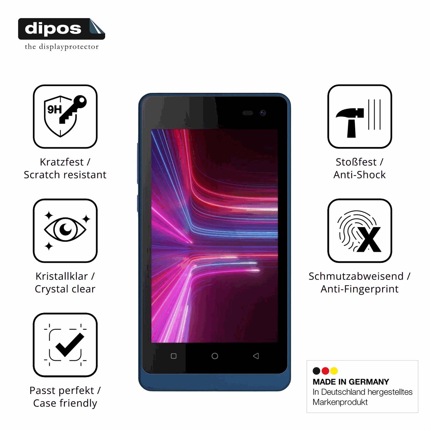 Displayschutz hergestellt in Deutschland, h�chste Qualit�t made in Germany