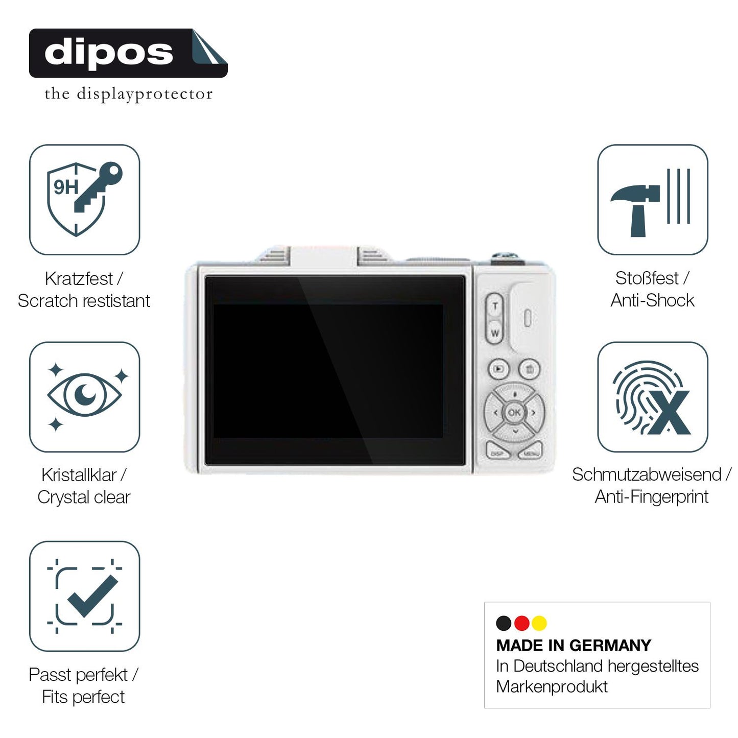 Displayschutz hergestellt in Deutschland, höchste Qualität made in Germany