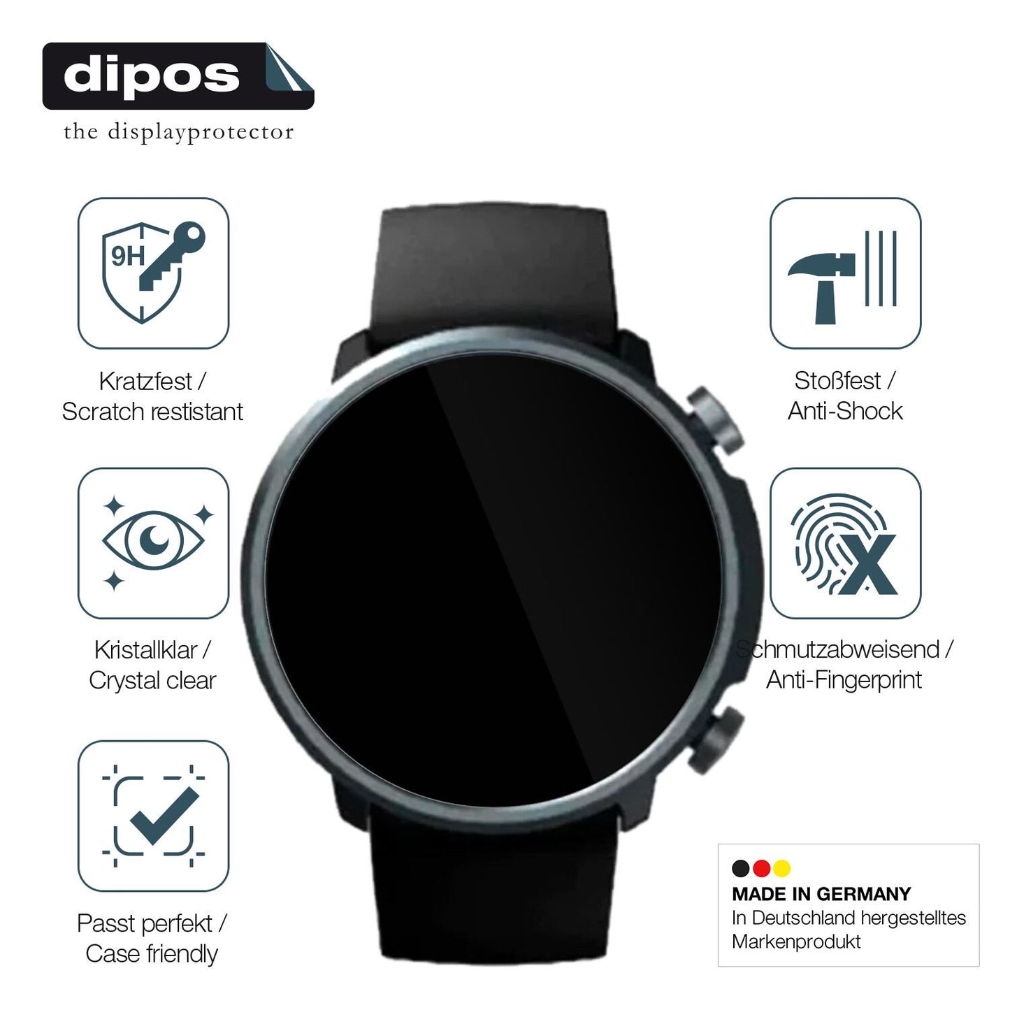 Displayschutz hergestellt in Deutschland, höchste Qualität made in Germany
