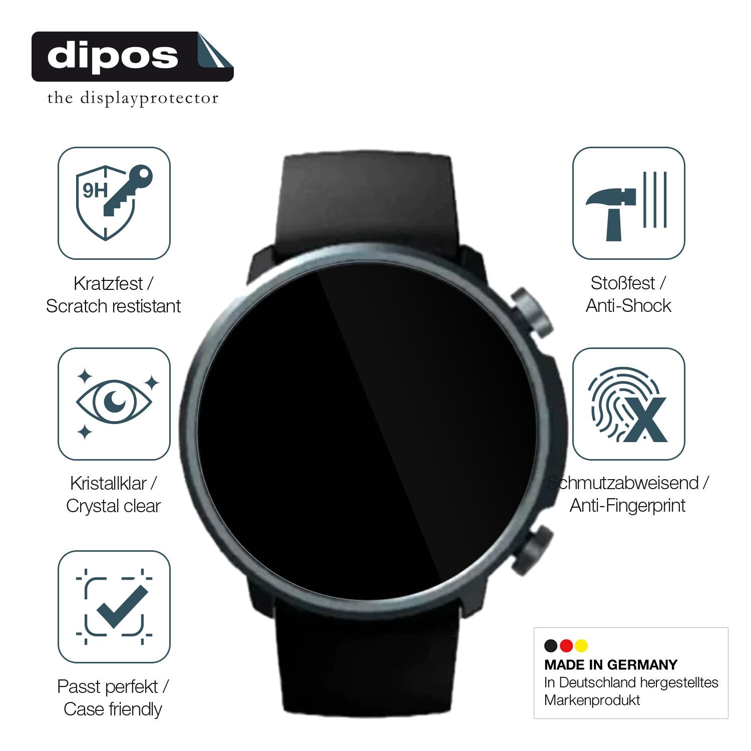 Displayschutz hergestellt in Deutschland, höchste Qualität made in Germany