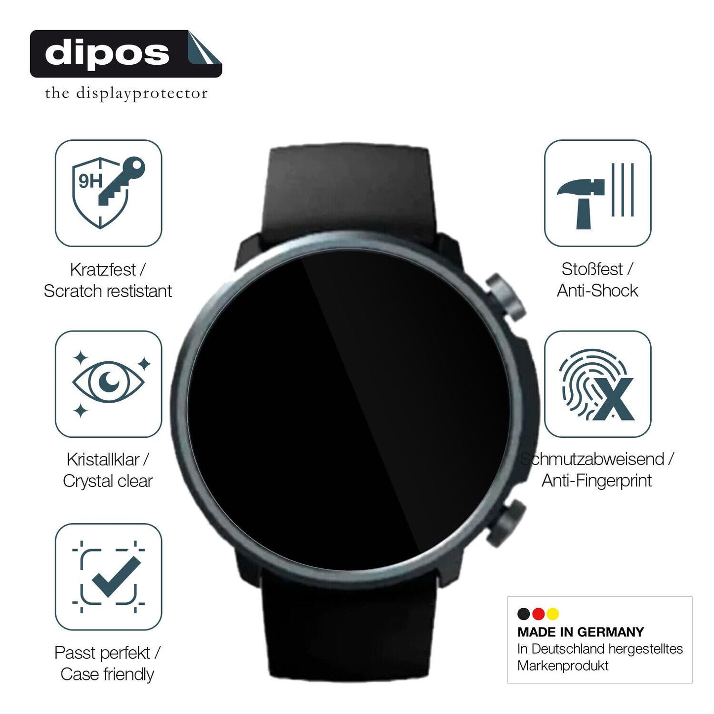Displayschutz hergestellt in Deutschland, höchste Qualität made in Germany