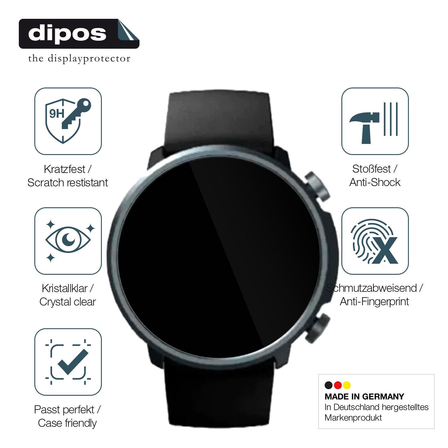 Displayschutz hergestellt in Deutschland, höchste Qualität made in Germany