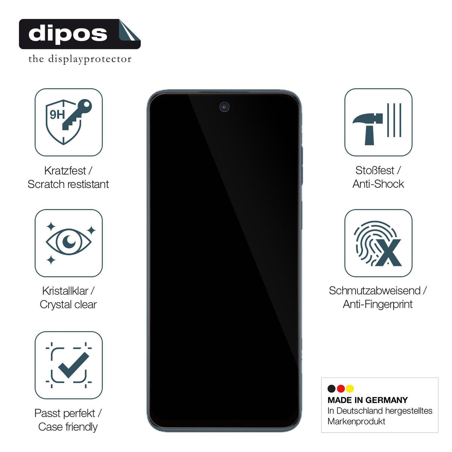 Displayschutz hergestellt in Deutschland, höchste Qualität made in Germany