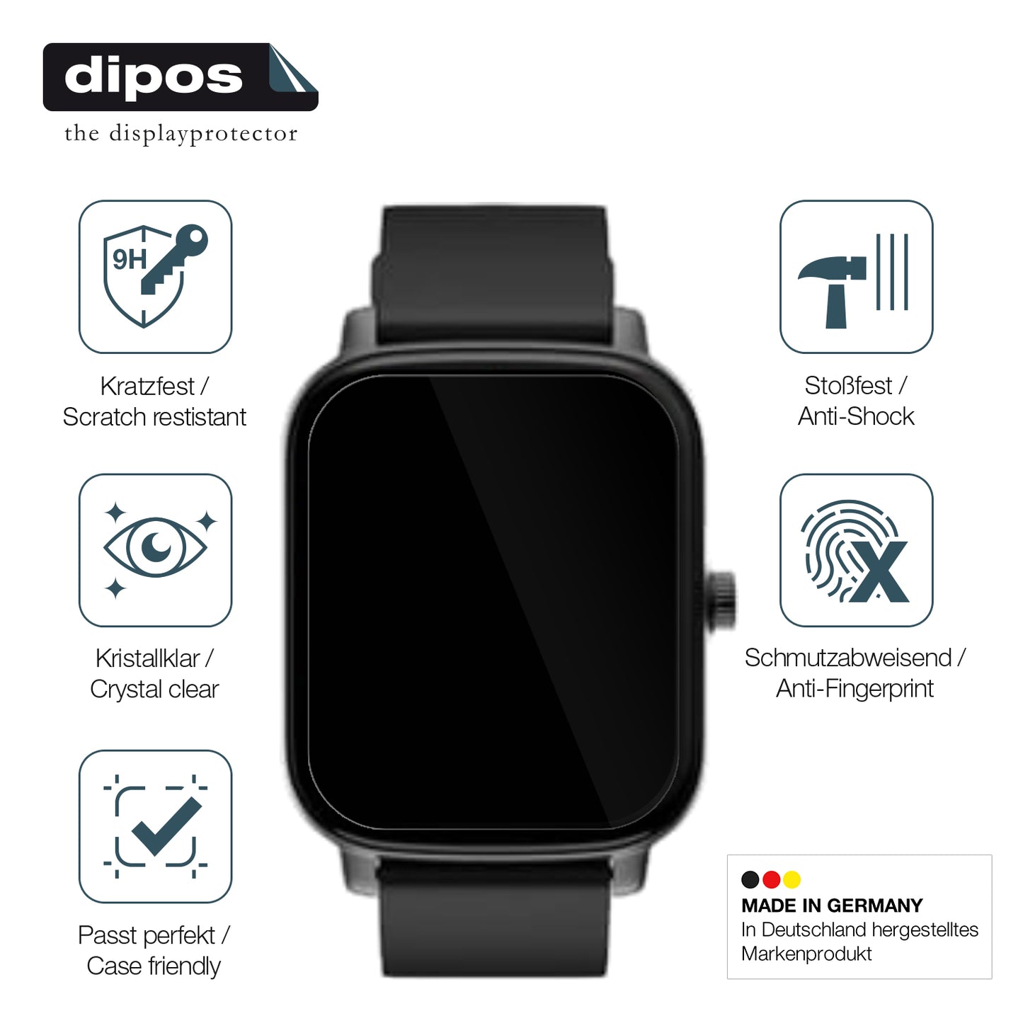 Displayschutz hergestellt in Deutschland, höchste Qualität made in Germany