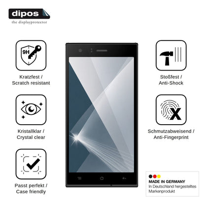 2x Screen Protector for Nomi i500 Sprint Flexible Glass 9H dipos