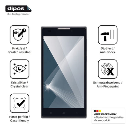 2x Screen Protector for Nomi i508 Energy Flexible Glass 9H dipos