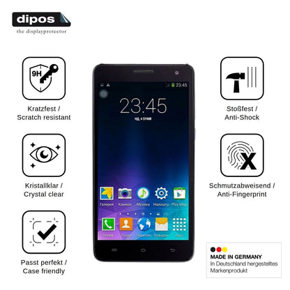 2x Screen Protector for Nomi i550 Space Flexible Glass 9H dipos