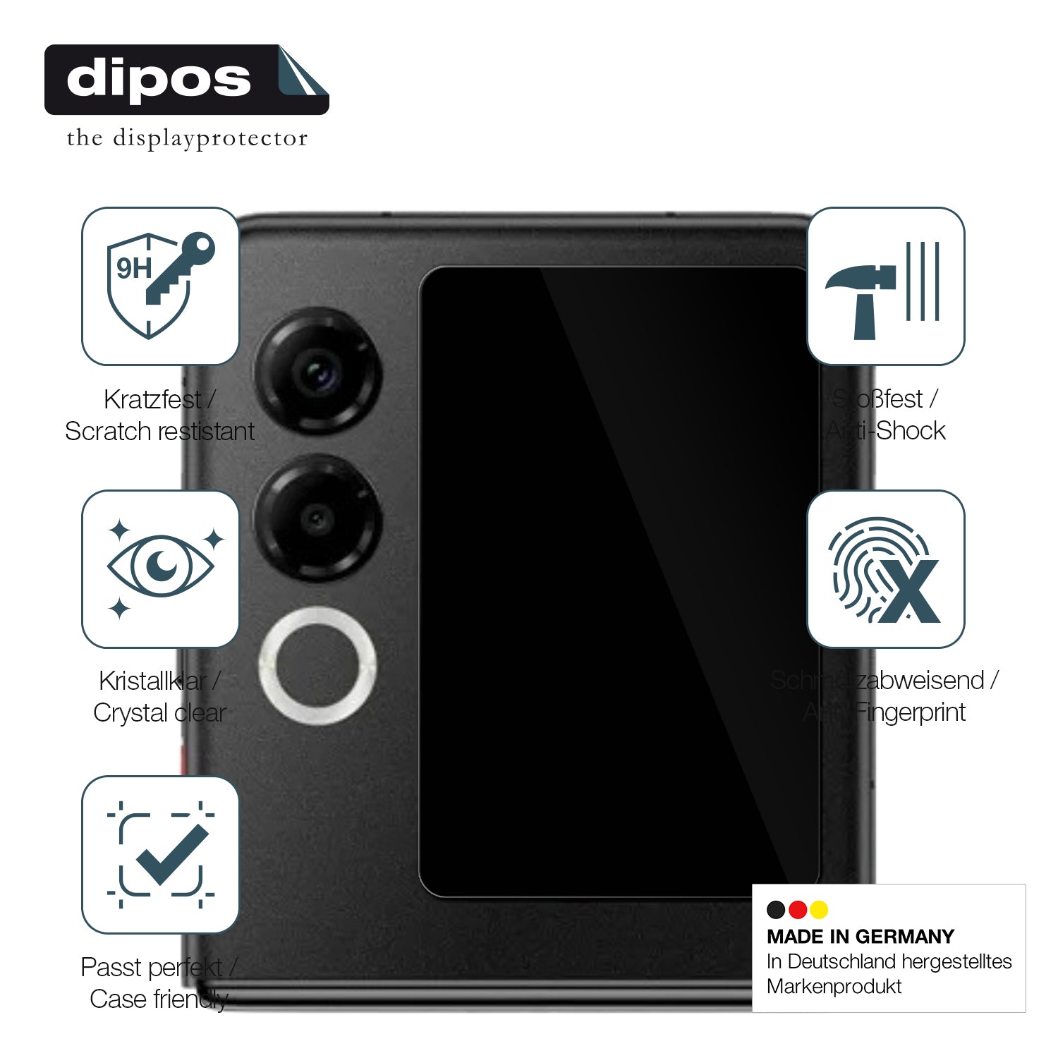 Displayschutz hergestellt in Deutschland, höchste Qualität made in Germany
