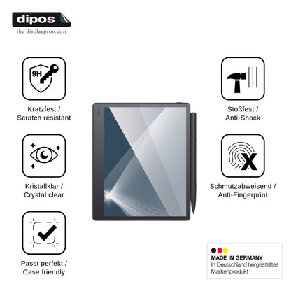 2x Screen Protector for Onyx Boox Note Mini C Flexible Glass 9H dipos