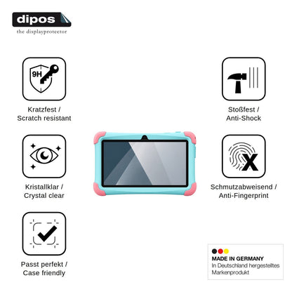 2x Screen Protector for Oscal Kido Mini Flexible Glass 9H dipos
