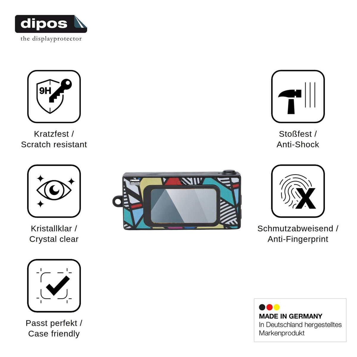 2x Screen Protector for Ouitble Minidigitalkamera 2K Flexible Glass 9H dipos