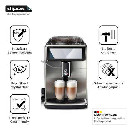 2x Screen Protector for Philips Saeco Xelsis Deluxe Flexible Glass 9H dipos