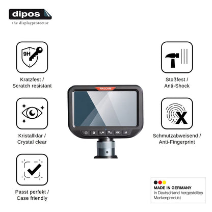 2x Screen Protector for Ralcam Endoscope Camera 5 Flexible Glass 9H dipos