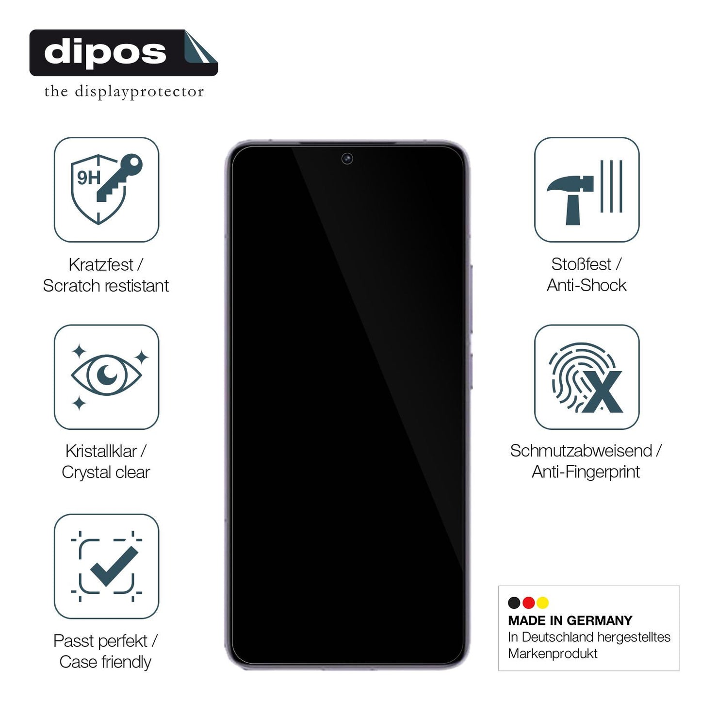 Displayschutz hergestellt in Deutschland, höchste Qualität made in Germany