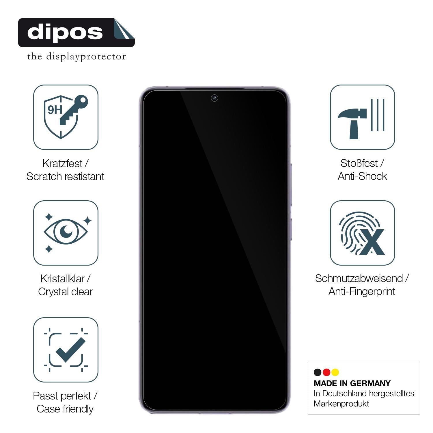 Displayschutz hergestellt in Deutschland, höchste Qualität made in Germany