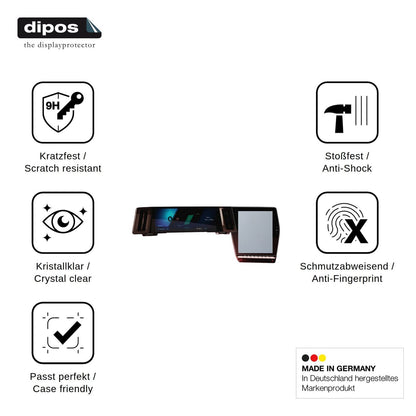 2x Screen Protector for Renault Austral openR Link 12 Flexible Glass 9H dipos