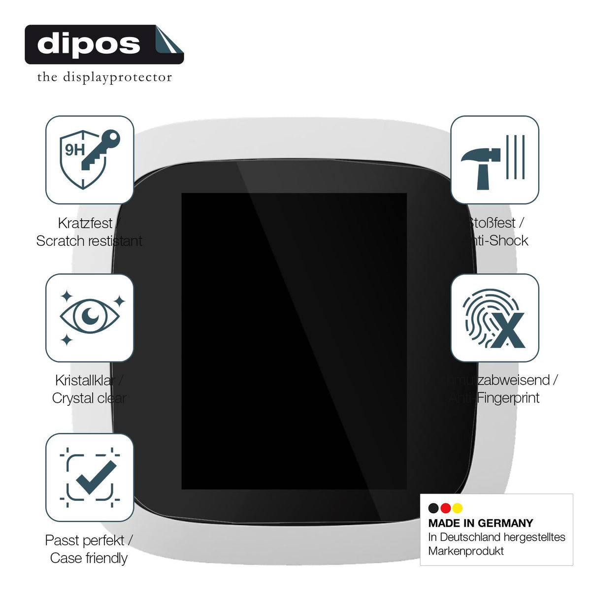 Displayschutz hergestellt in Deutschland, höchste Qualität made in Germany