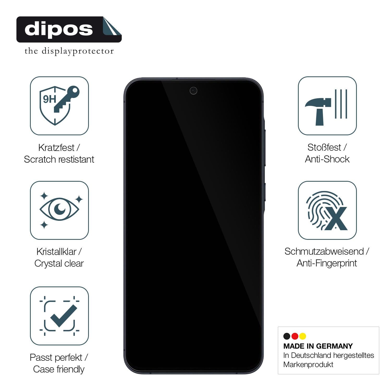 Displayschutz hergestellt in Deutschland, höchste Qualität made in Germany
