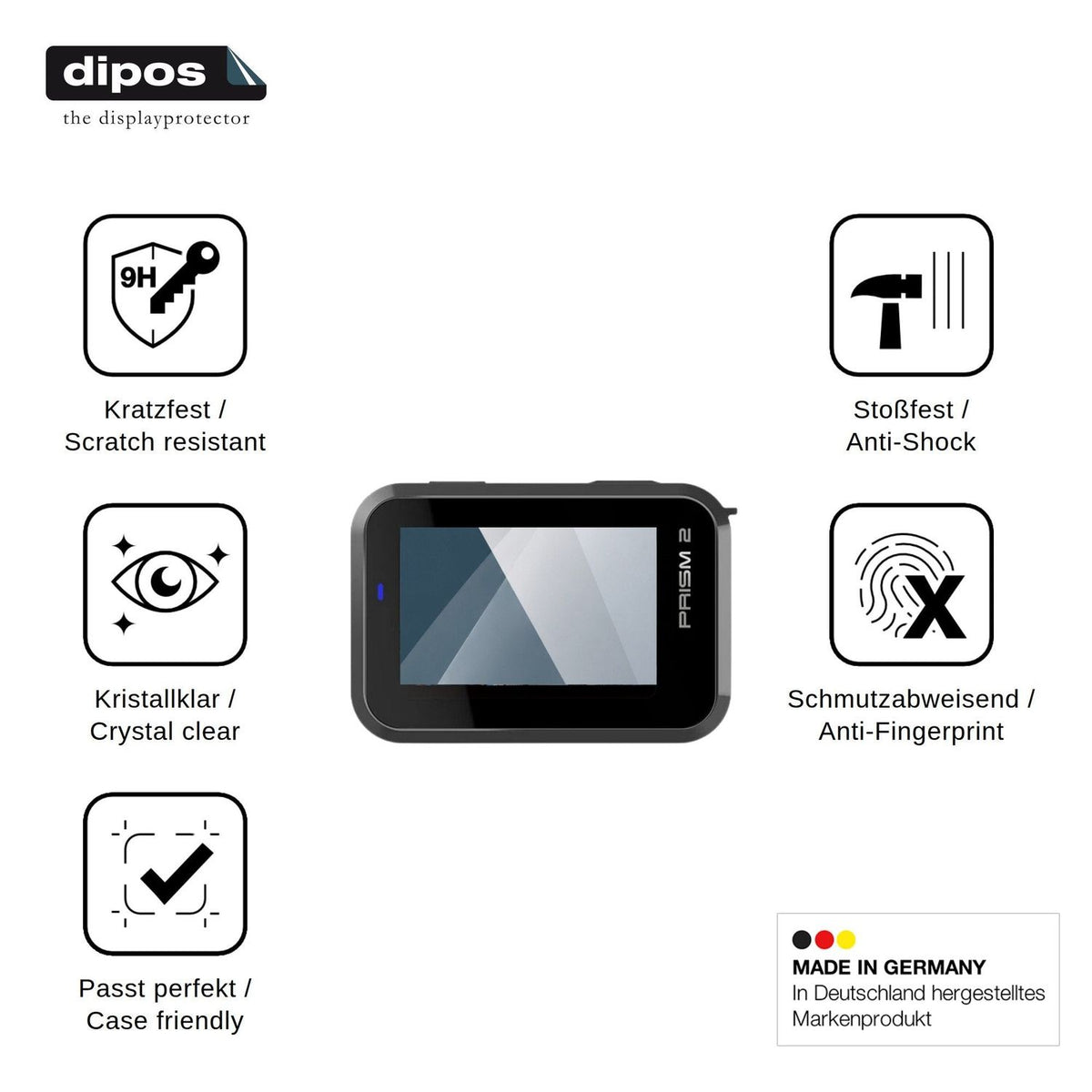 2x Screen Protector for Sena Prism 2 Flexible Glass 9H dipos