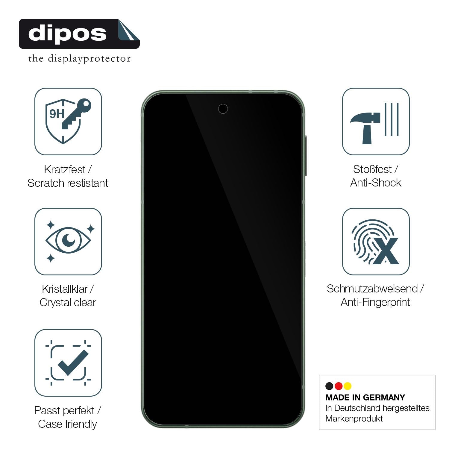 Displayschutz hergestellt in Deutschland, höchste Qualität made in Germany