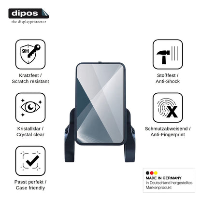 2x Screen Protector for Sharplace Digitalanzeige 81F Flexible Glass 9H dipos