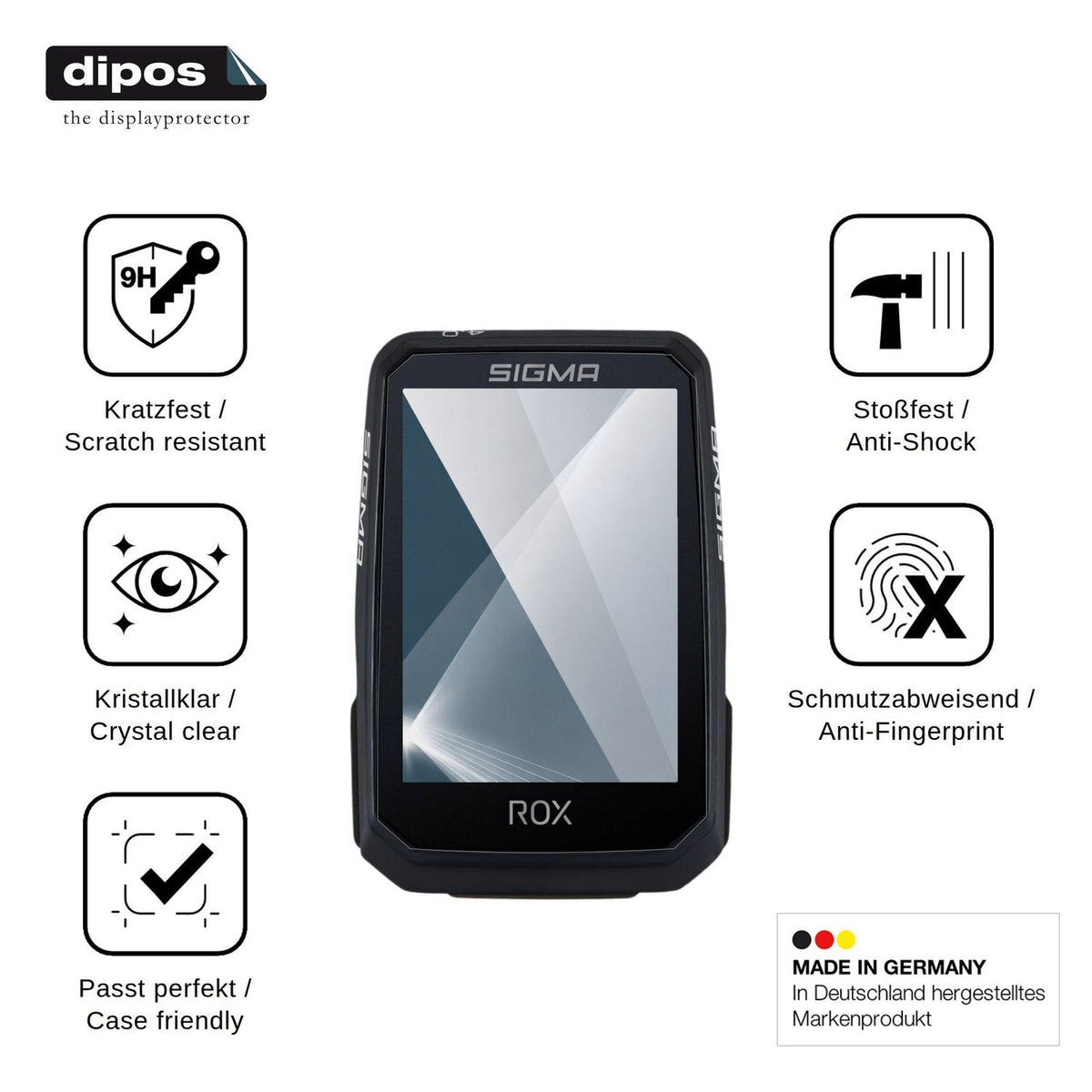 2x Screen Protector for Sigma ROX 4.0 Endurance Flexible Glass 9H dipos