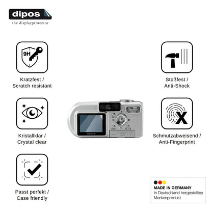 2x Screen Protector for Sony Cyber-Shot DSC-P8 Flexible Glass 9H dipos