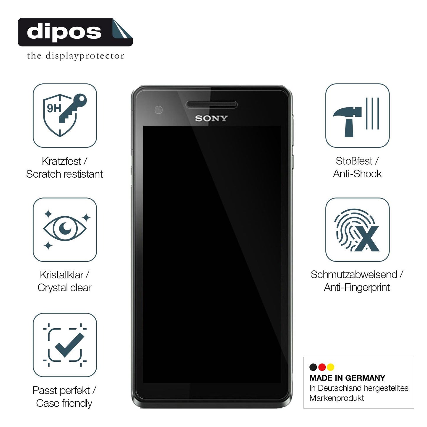 Displayschutz hergestellt in Deutschland, höchste Qualität made in Germany
