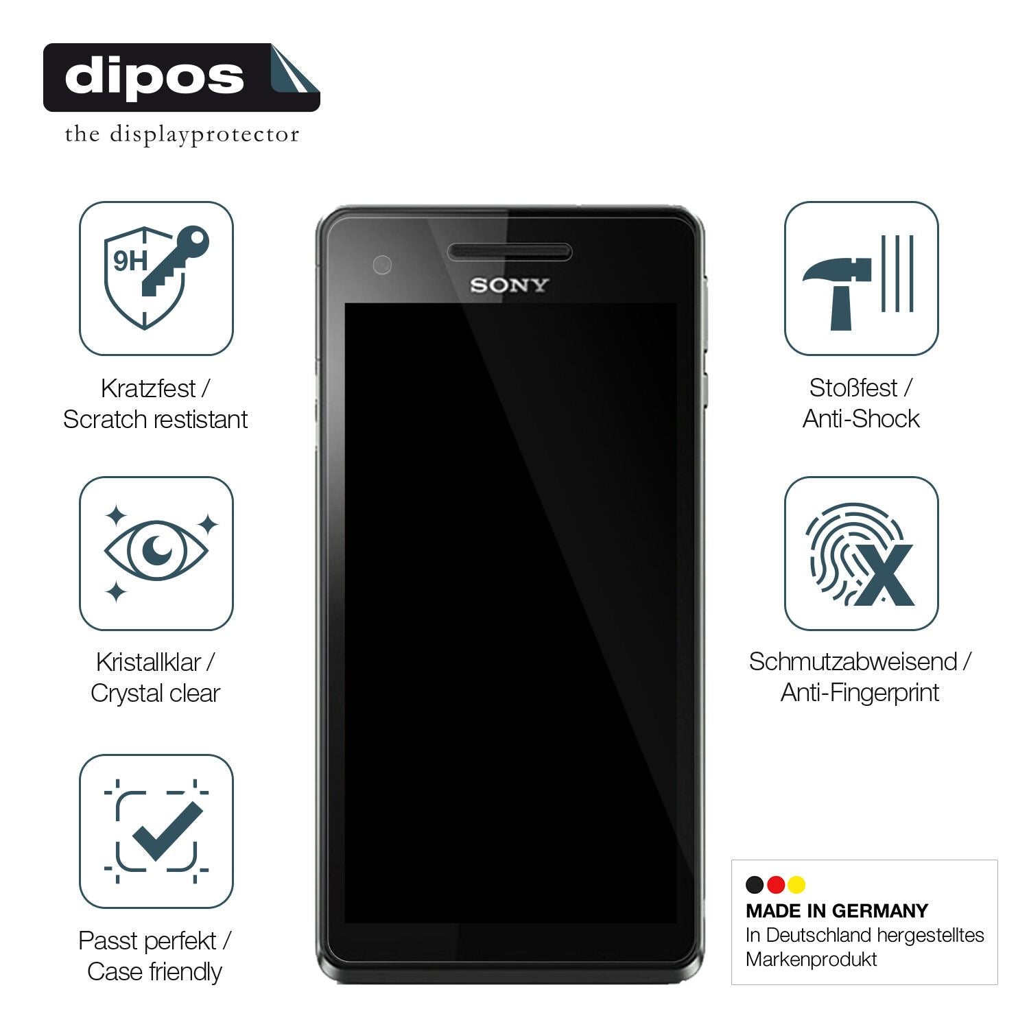 Displayschutz hergestellt in Deutschland, höchste Qualität made in Germany