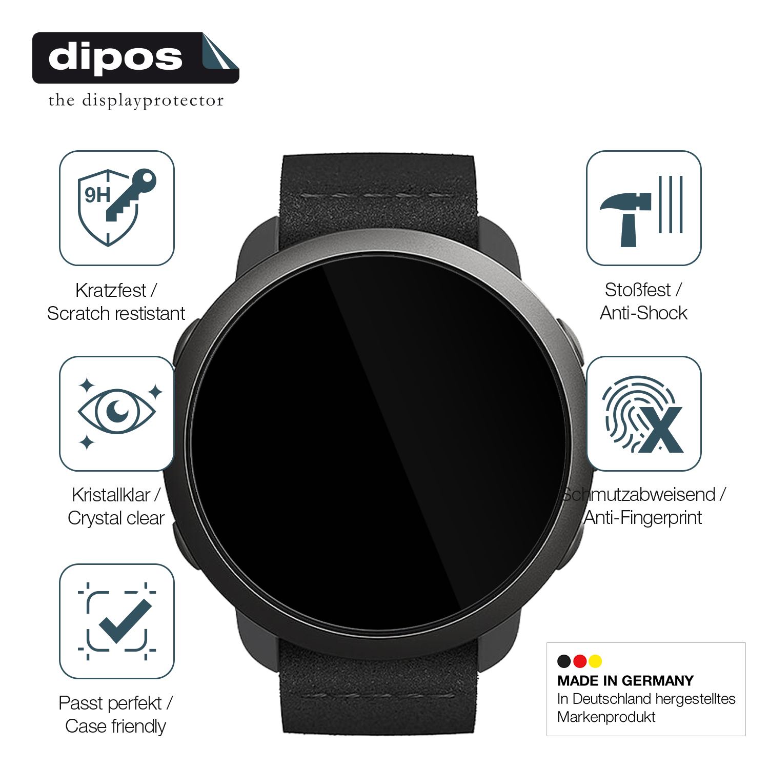 Displayschutz hergestellt in Deutschland, höchste Qualität made in Germany
