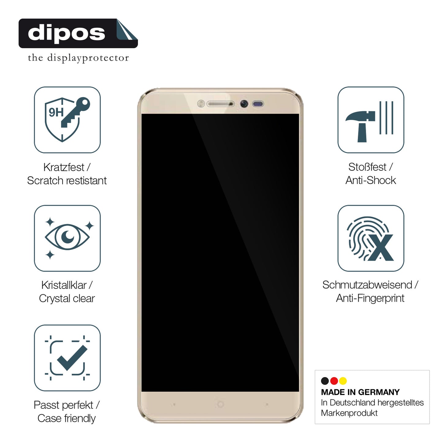 Displayschutz hergestellt in Deutschland, höchste Qualität made in Germany