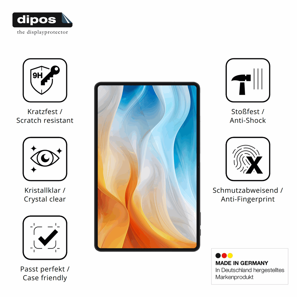 Displayschutz hergestellt in Deutschland, h�chste Qualit�t made in Germany