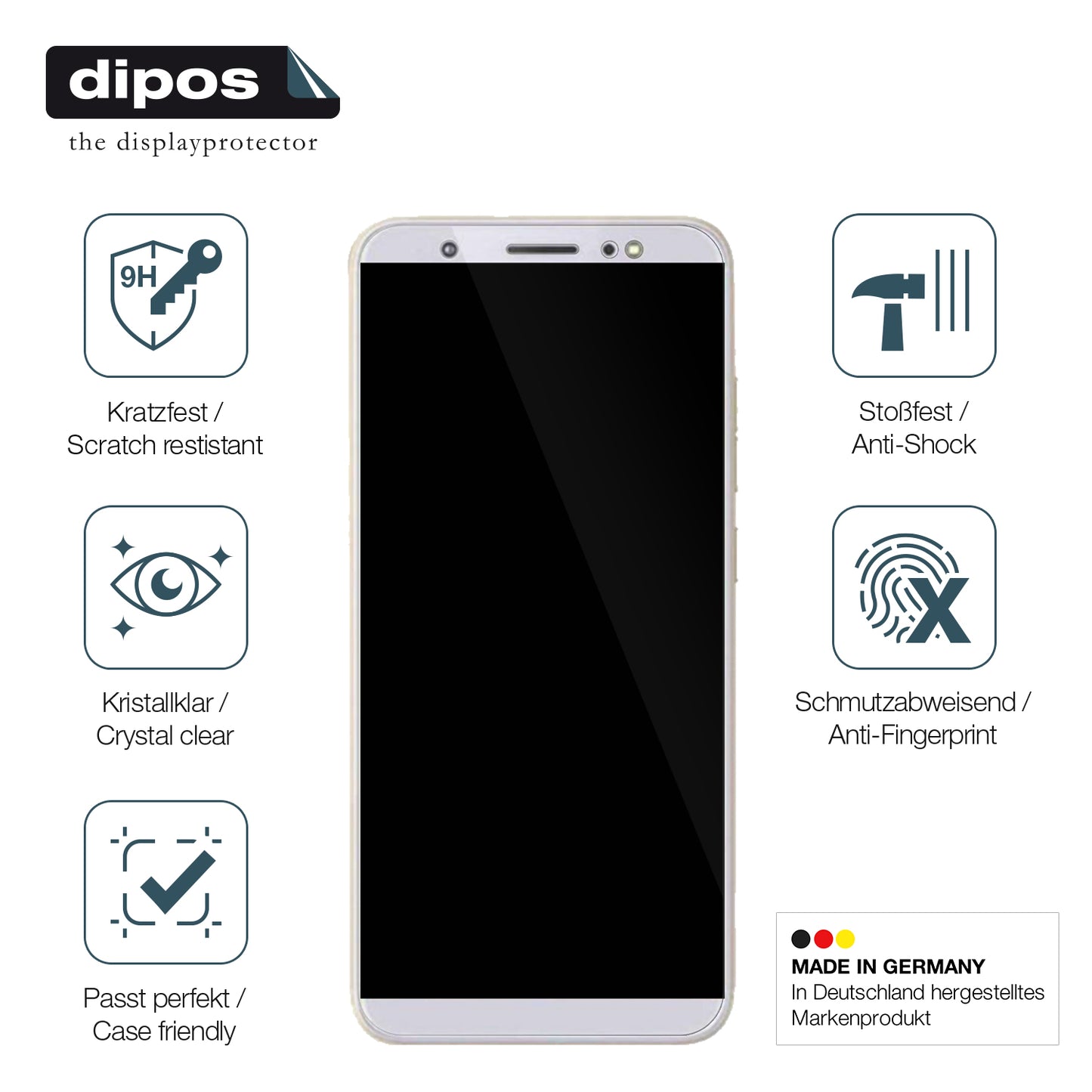 Displayschutz hergestellt in Deutschland, höchste Qualität made in Germany