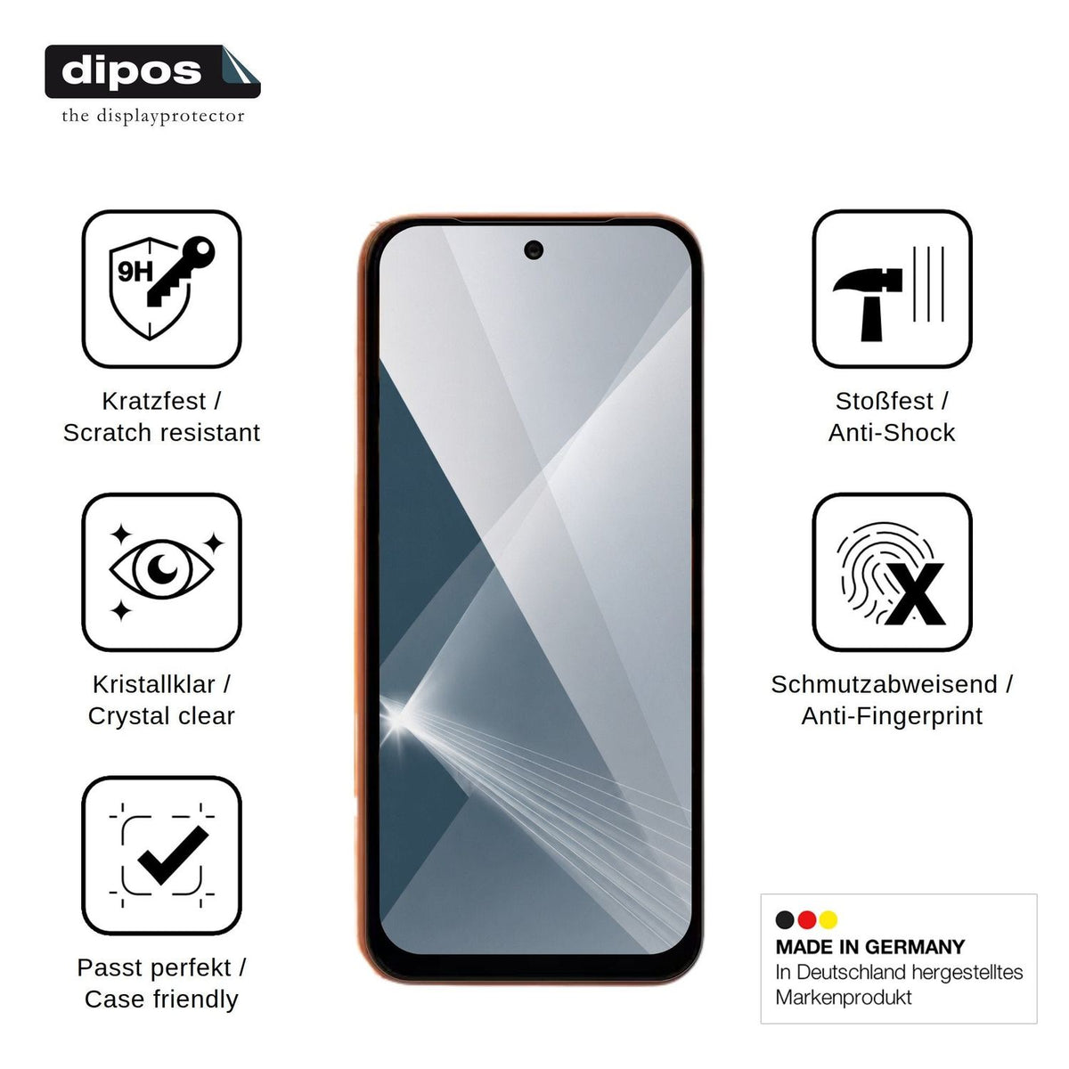 2x Screen Protector for Tecno Pop 20C Flexible Glass 9H dipos